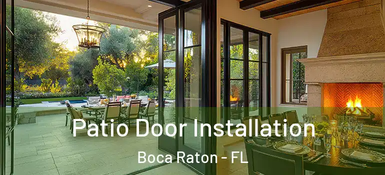  Patio Door Installation Boca Raton - FL